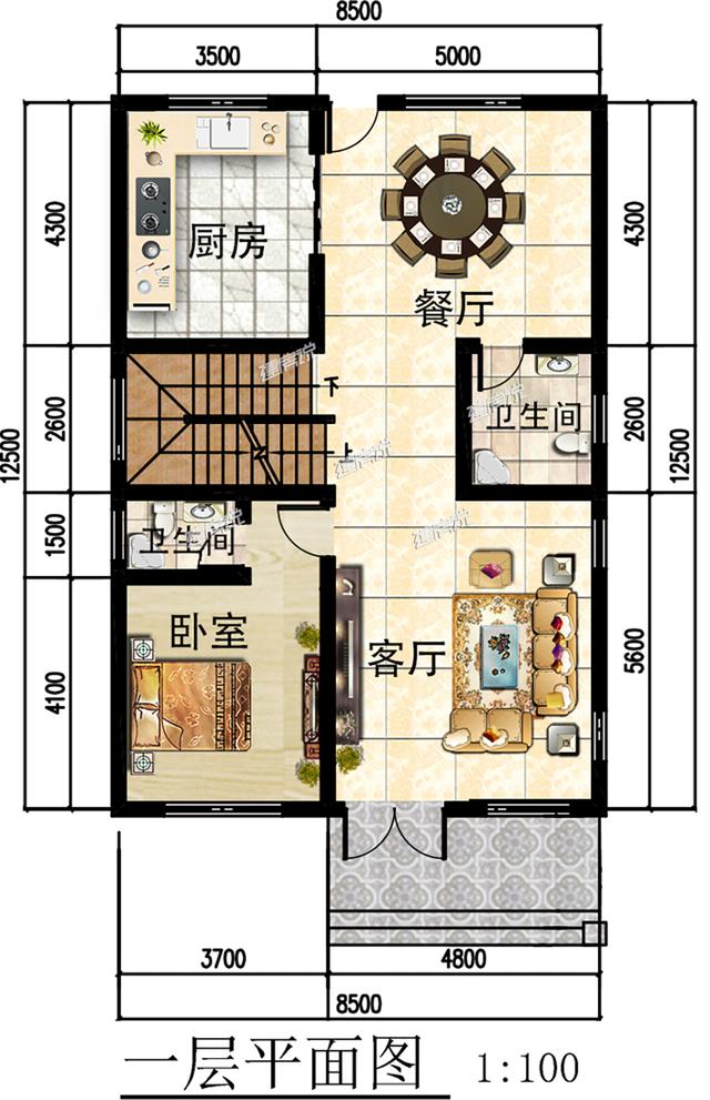 非常受歡迎的三層徽派別墅，戶型方正韻味十足，已有60戶建成