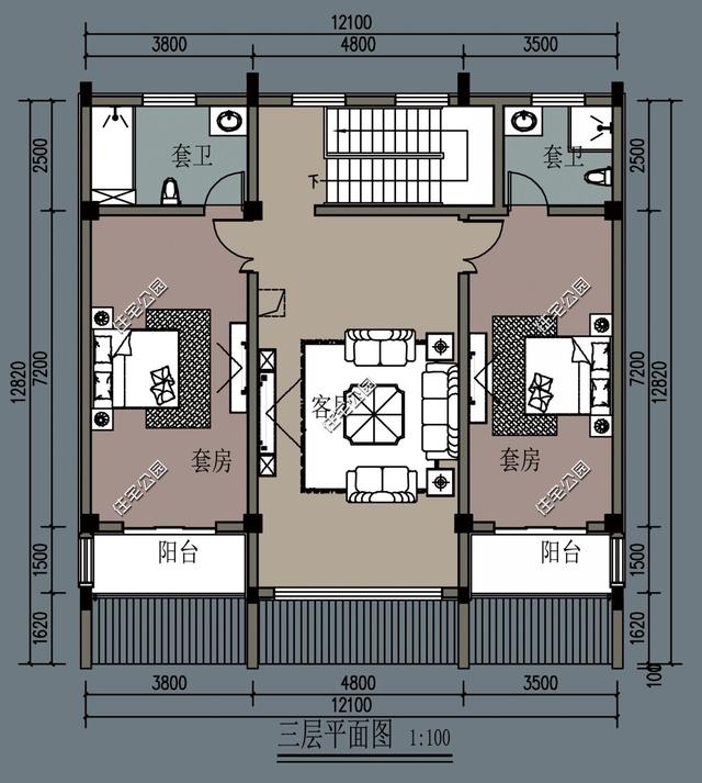 農(nóng)村自建房還是中式設計好，15X11米的徽派合院別墅，滿足你的所有要求
