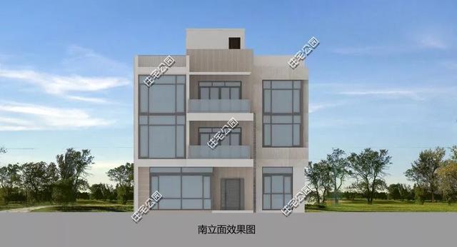 現代風格三層農村別墅，13×10米多落地窗多套間，這樣的設計30年不過時