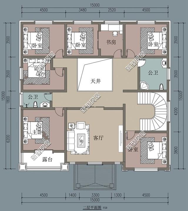 8套農(nóng)村自建別墅設(shè)計，都有堂屋大露臺，第4套最漂亮
