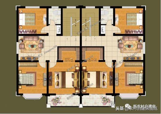 農村兄弟最愛的雙拼別墅設計，大家都喜歡這5款，第1套18萬就能建？