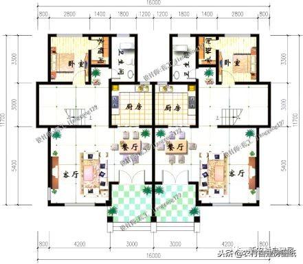 農村兄弟最愛的雙拼別墅設計，大家都喜歡這5款，第1套18萬就能建？