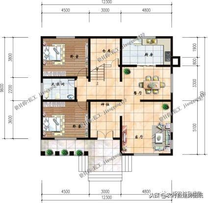 6款帶堂屋的農村別墅設計圖，2經典6奢華，造價都都不到30萬