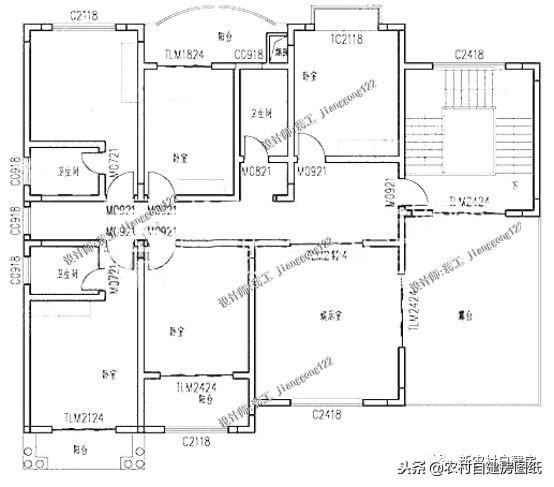 6款帶堂屋的農村別墅設計圖，2經典6奢華，造價都都不到30萬
