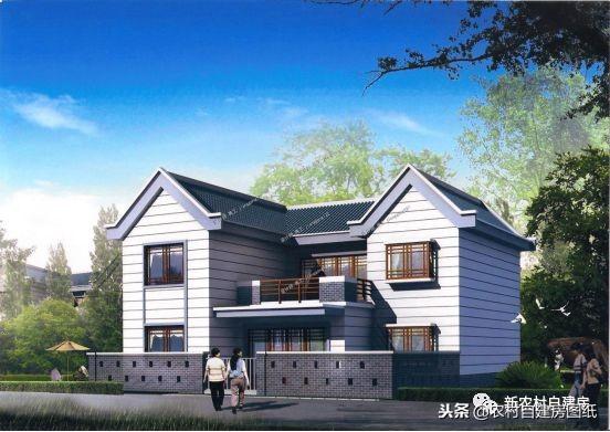 6款帶堂屋的農村別墅設計圖，2經典6奢華，造價都都不到30萬