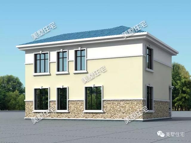 13.3X9.5米二層別墅設(shè)計(jì)圖，外觀美布局贊，20來萬就能建