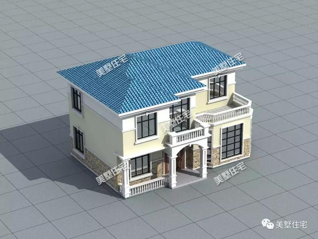 13.3X9.5米二層別墅設(shè)計(jì)圖，外觀美布局贊，20來萬就能建