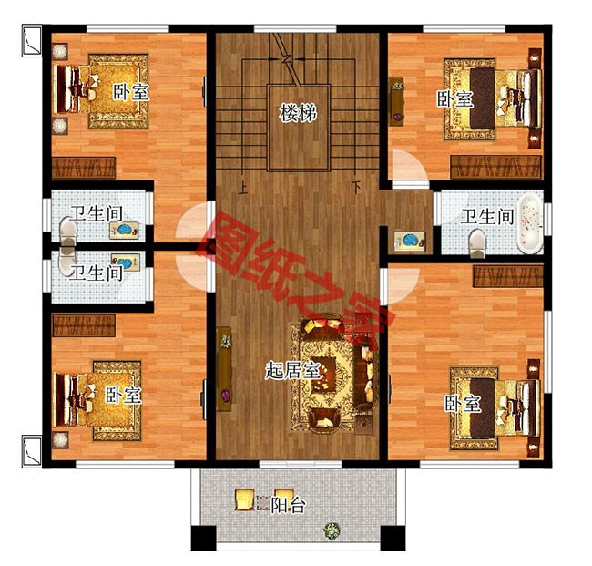 6套建房三層別墅圖紙，一家人幸福美滿得過日子！