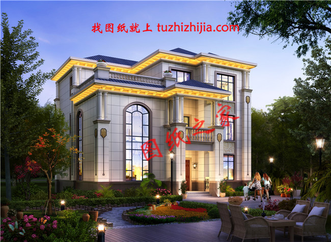 6套建房三層別墅圖紙，一家人幸福美滿得過日子！