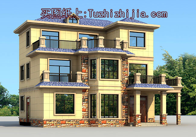 6套建房三層別墅圖紙，一家人幸福美滿得過日子！