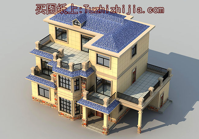 6套建房三層別墅圖紙，一家人幸福美滿得過日子！