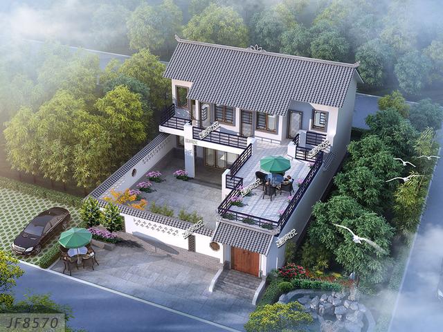 農村小伙在老家給父母建了一棟養老別墅，父母開心的像個孩子