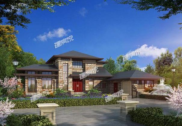 在靜謐的農村老家，建一棟合院別墅，從此過上瀟灑的生活