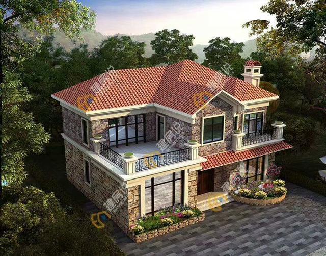最美的農村二層別墅設計，深受大家歡迎，建成實景美翻了