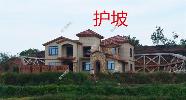 湖南農村小伙花40萬蓋了30米長的堡坎，大家都說這是要建城堡