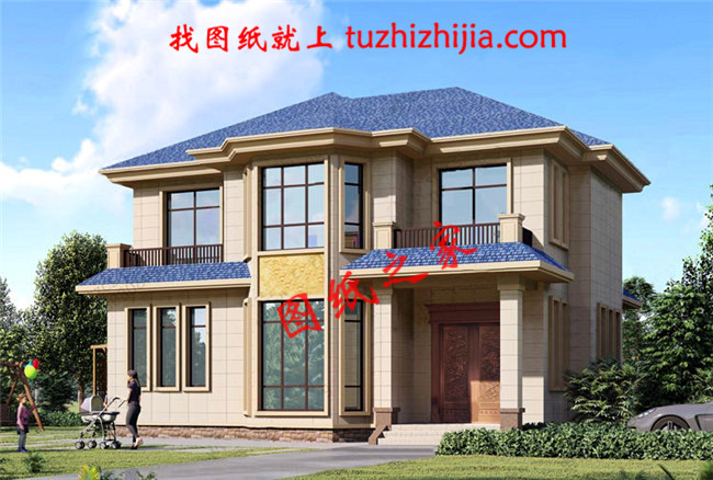 農村30萬別墅款式圖片及設計圖，耐看又實用的二層小別墅！