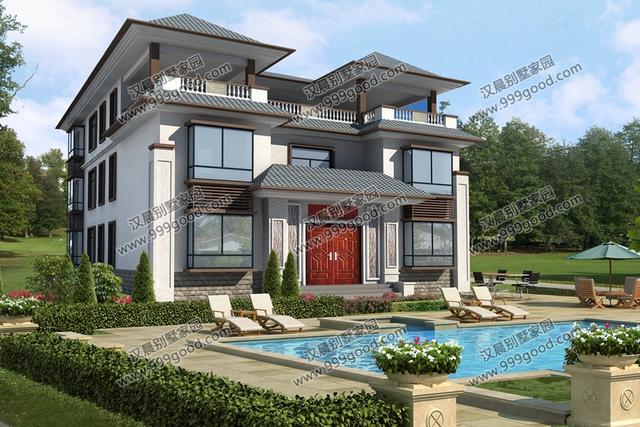 中風格三層別墅戶型圖，這就是未來最漂亮的農村房屋