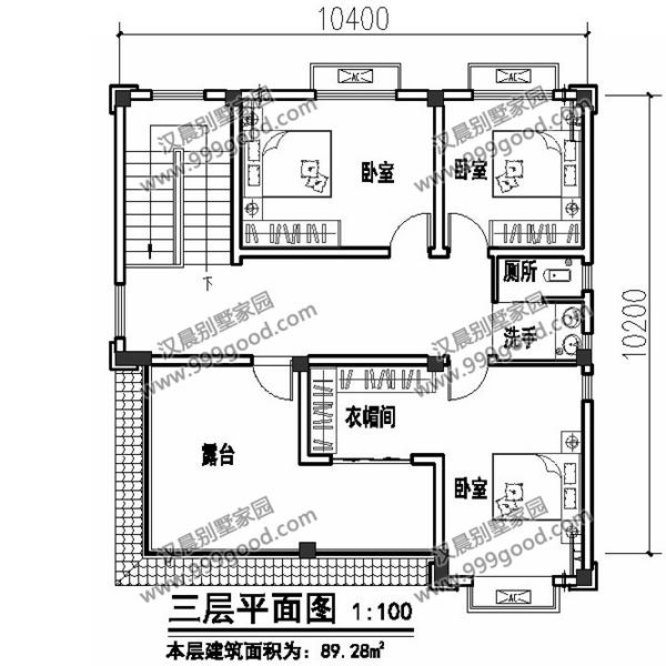 中風格三層別墅戶型圖，這就是未來最漂亮的農村房屋
