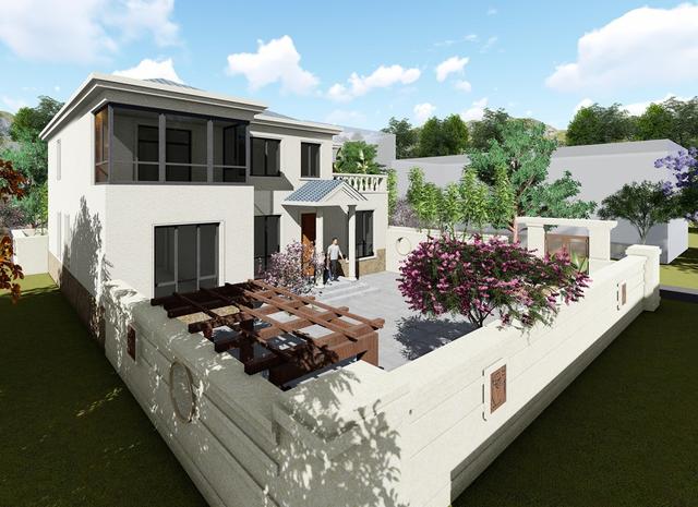 18年最新農村二層別墅戶型圖及效果圖，6室3廳主體只要35萬！