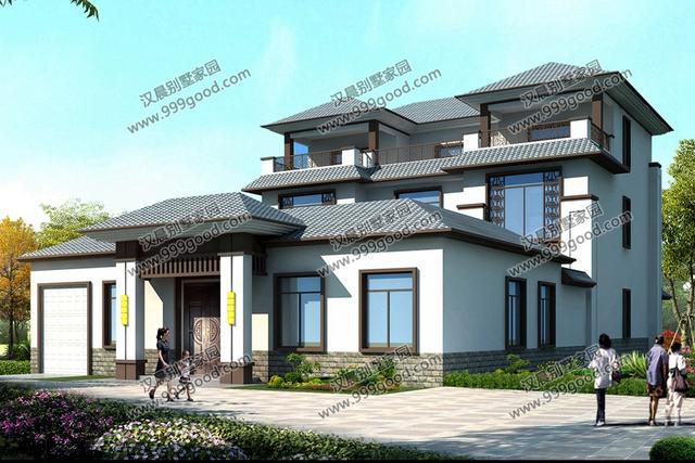 自建房造價是多少？這3套新中式帶庭院別墅設計給你答案！