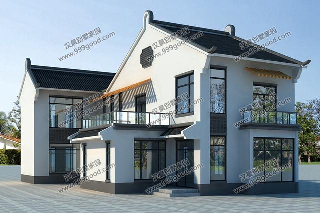 自建房造價是多少？這3套新中式帶庭院別墅設計給你答案！