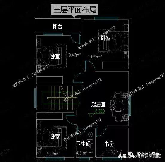 宅基地只有9×13米，這3套三層、三層半別墅設(shè)計(jì)都非常漂亮劃算