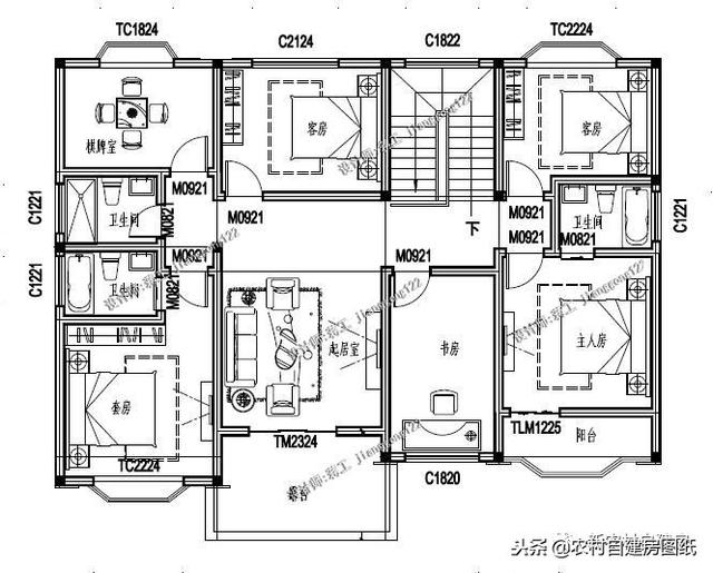 從這4套別墅設計中就能看出南北差異，第3套南北都可建