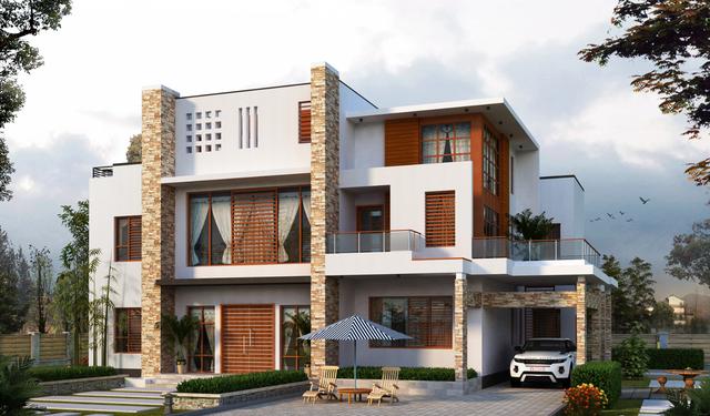 從500套別墅設計中精選10套送給大家，各種風格，你要的這都有！