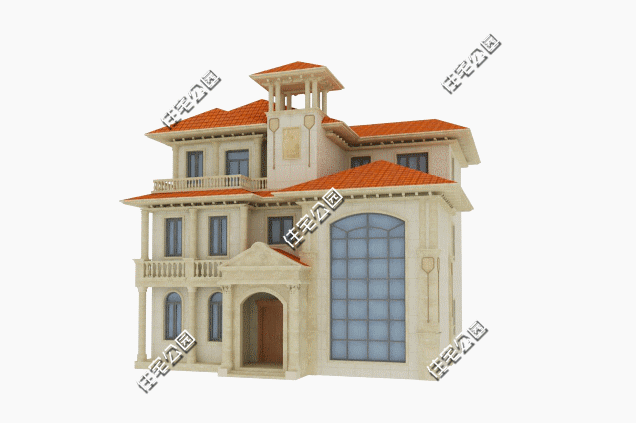 歐式三層別墅設計圖，健身房陽臺全都有，這樣的房子最適合生活