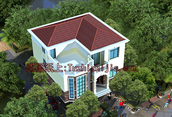 新農(nóng)村二層樓房圖片造價25萬設(shè)計，大家都能建起這么漂亮的小別墅！