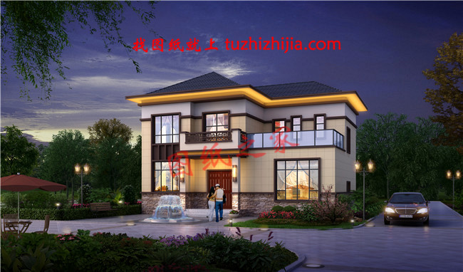 新農(nóng)村二層樓房圖片造價25萬設(shè)計，大家都能建起這么漂亮的小別墅！