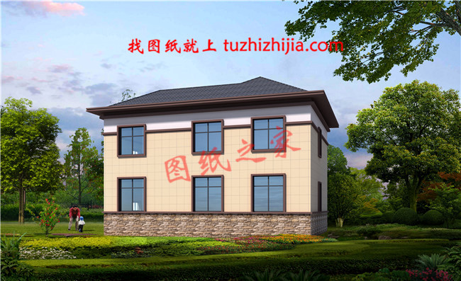 新農(nóng)村二層樓房圖片造價25萬設(shè)計，大家都能建起這么漂亮的小別墅！