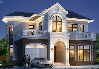 新農村自建二層小樓圖，時尚大方，外型精美，室內布局也很贊