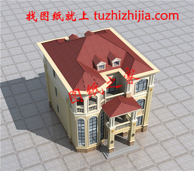 2026年新款別墅外觀圖三層戶型設計，適合人口較多的家庭修建！