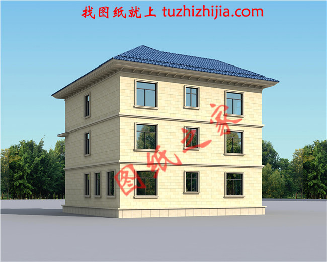 2026年新款別墅外觀圖三層戶型設計，適合人口較多的家庭修建！