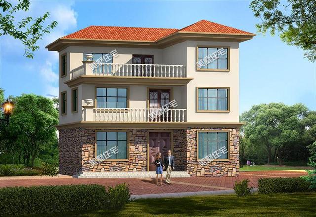 11x10米三層別墅設(shè)計圖紙，外觀大氣時尚，建起來就是高富帥！