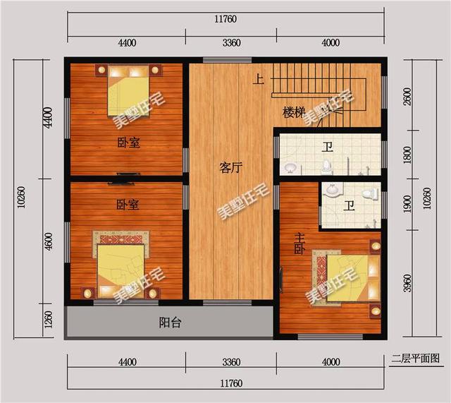 11x10米三層別墅設(shè)計圖紙，外觀大氣時尚，建起來就是高富帥！
