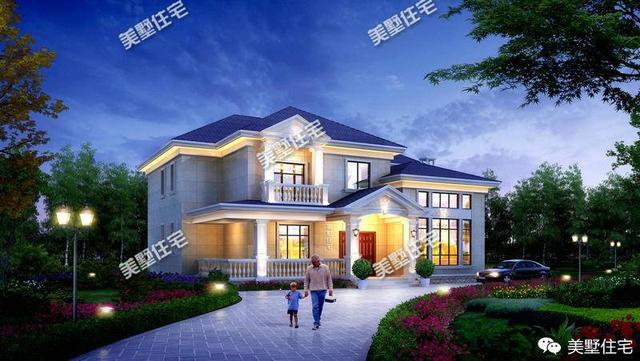 8套新農(nóng)村小二層別墅設(shè)計圖，設(shè)計都帶陽臺，毛坯造價30萬左右