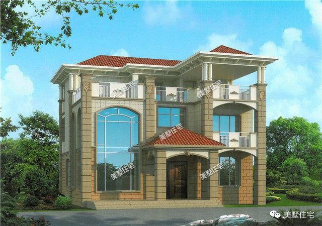 12×10米歐式別墅設計，一套二層、兩套三層，這樣的設計50年不過時