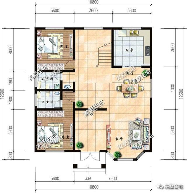 12×10米歐式別墅設計，一套二層、兩套三層，這樣的設計50年不過時