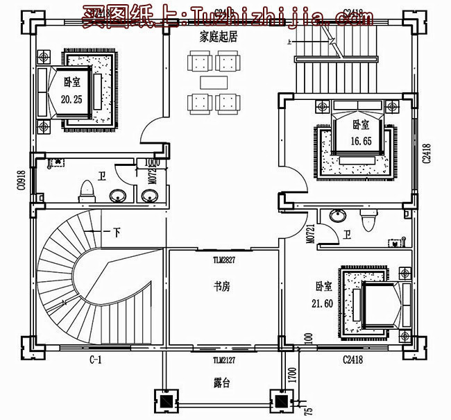 新農村二層半別墅設計圖，村里人看了都說好！