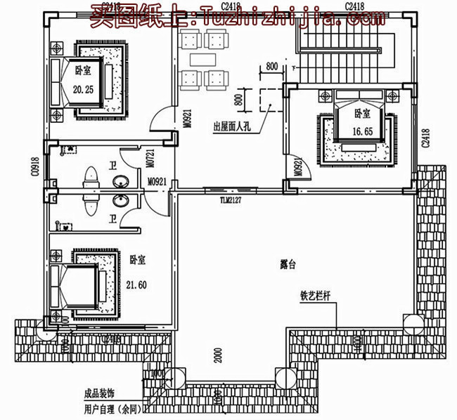 新農村二層半別墅設計圖，村里人看了都說好！