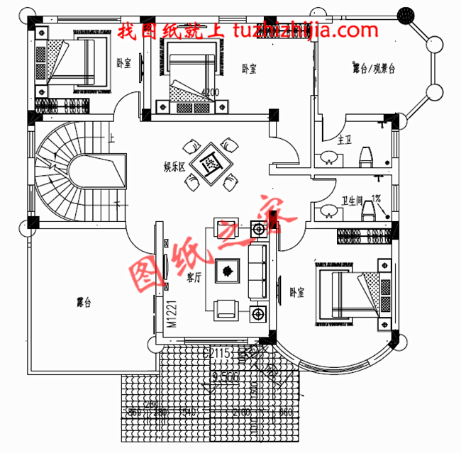 新農村二層半別墅設計圖，村里人看了都說好！