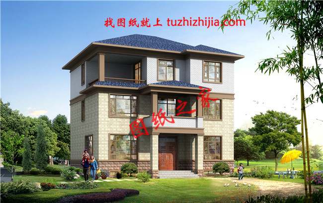 2019新款新式農村50萬三層別墅圖片，帶地下室，美觀大氣