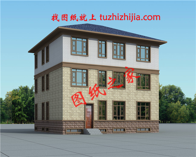 2019新款新式農村50萬三層別墅圖片，帶地下室，美觀大氣