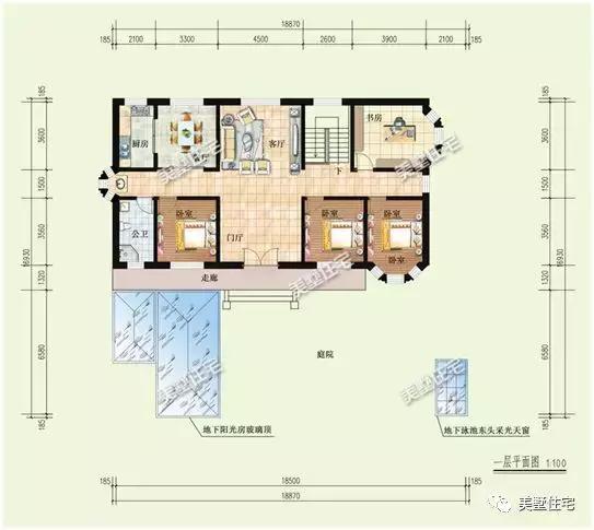 一層經典實用別墅設計圖，最低15萬建造，人人見了都喜歡。