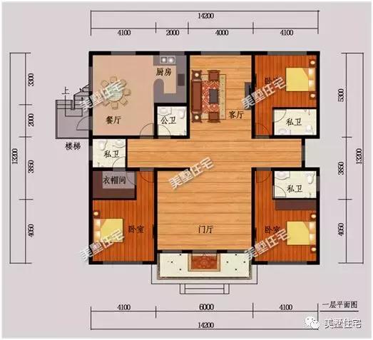 一層經典實用別墅設計圖，最低15萬建造，人人見了都喜歡。
