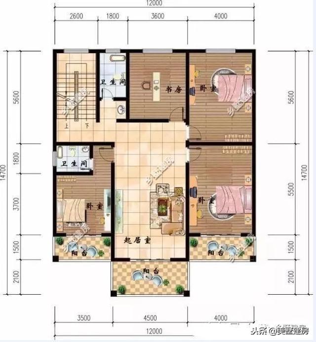 46萬打造三層簡歐別墅設計圖，多個小陽臺，經濟實惠又耐看！