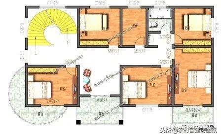 四款進深9米的經典二層別墅自建房，占地中等，布局合理，溫馨感十足！