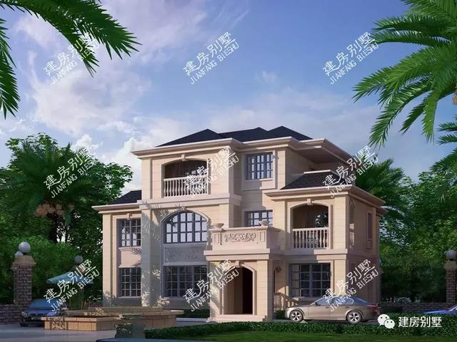 兩款歐式農(nóng)村樓房設(shè)計(jì)圖，建房首選，第一棟將文藝和大氣完美的融合。